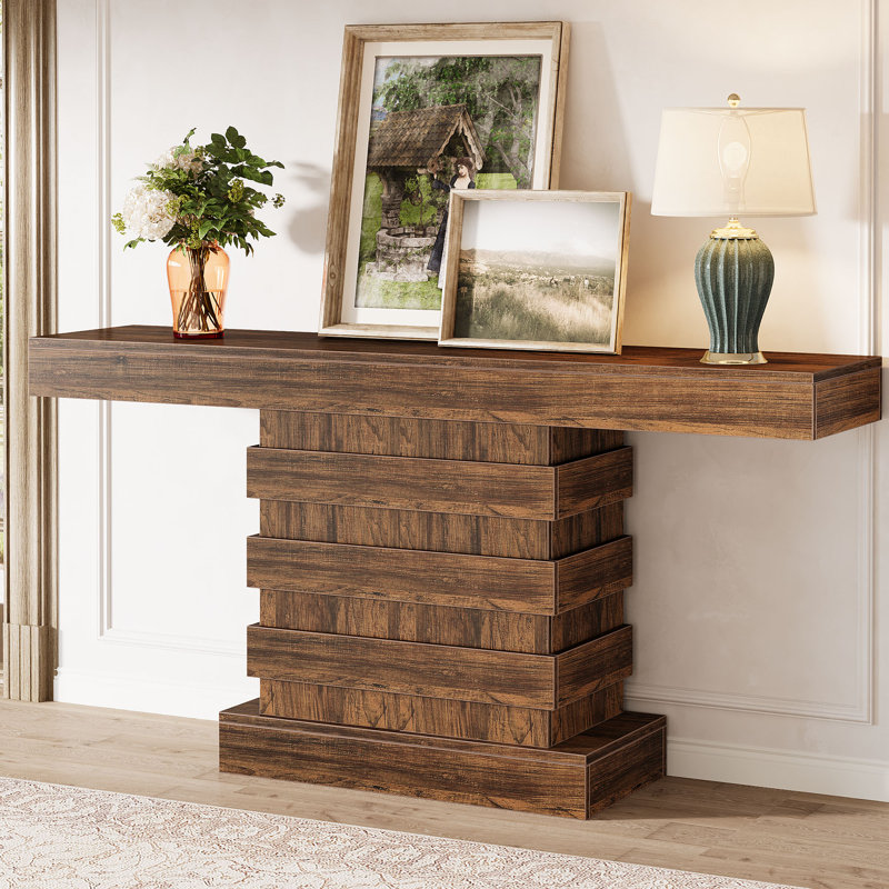 Narrow farmhouse console table discount